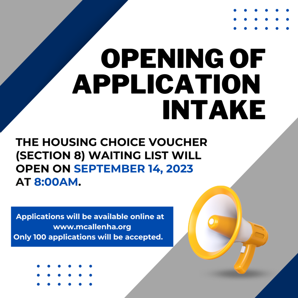 text flyer reads opening of application intake for 09/14/2023 at 8am online